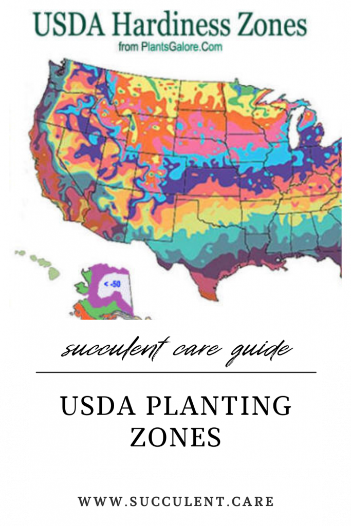 A colorful map of usda planting zones