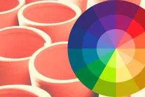 Understanding color theory painting terracotta pots