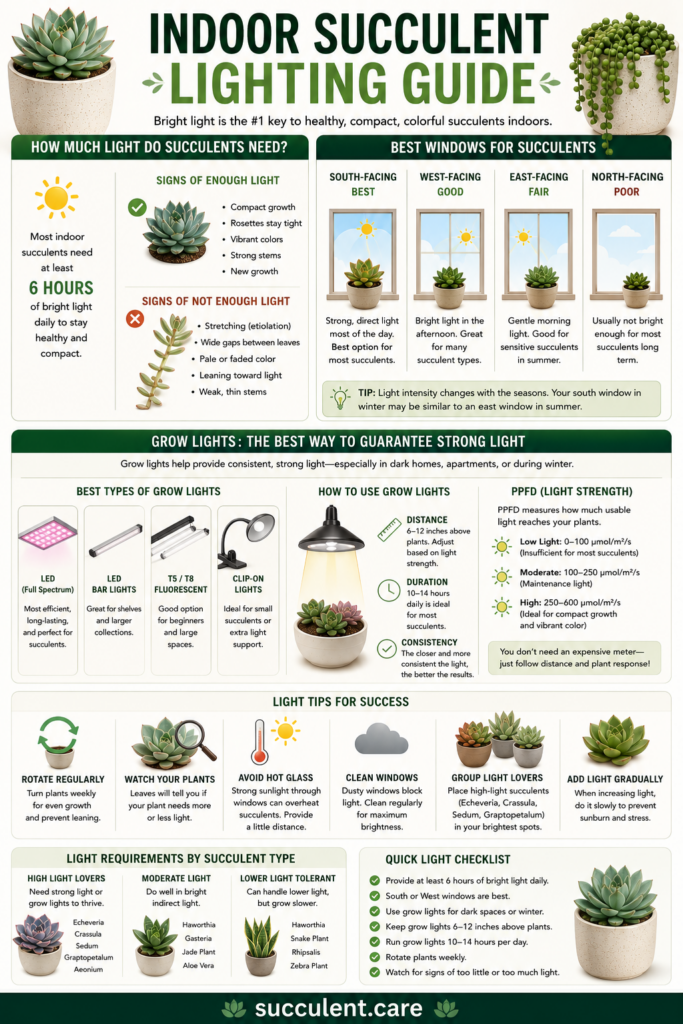 Indoor Succulent Lighting Guide Indoor succulent lighting guide indoor succulent